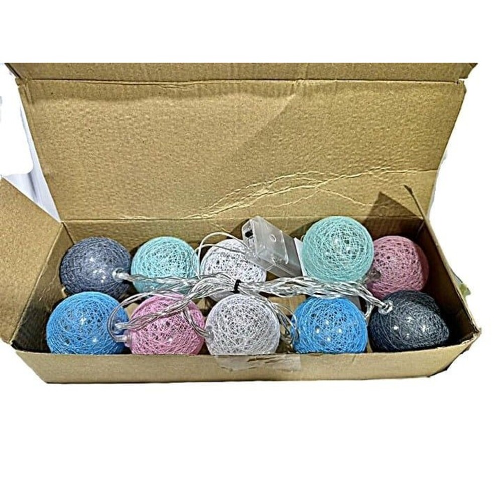 NEW 30 Easter/Spring LED Ball String Lights 6Ft - Picture 2 of 3